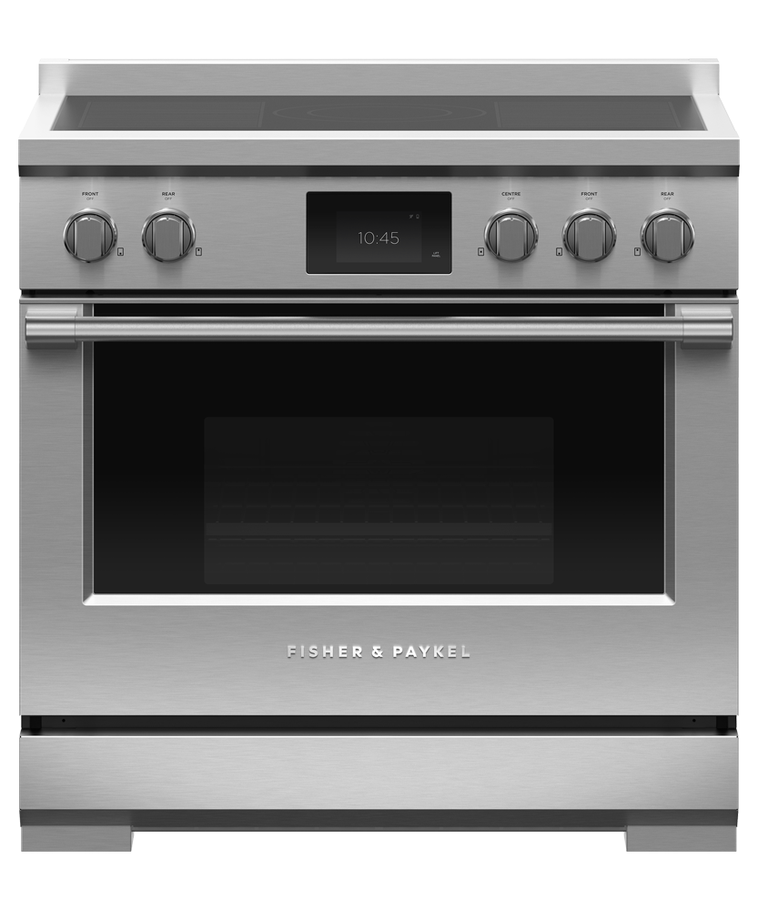 Fisher & Paykel RIV3-365 36 inch Professional Induction Range - front studio view