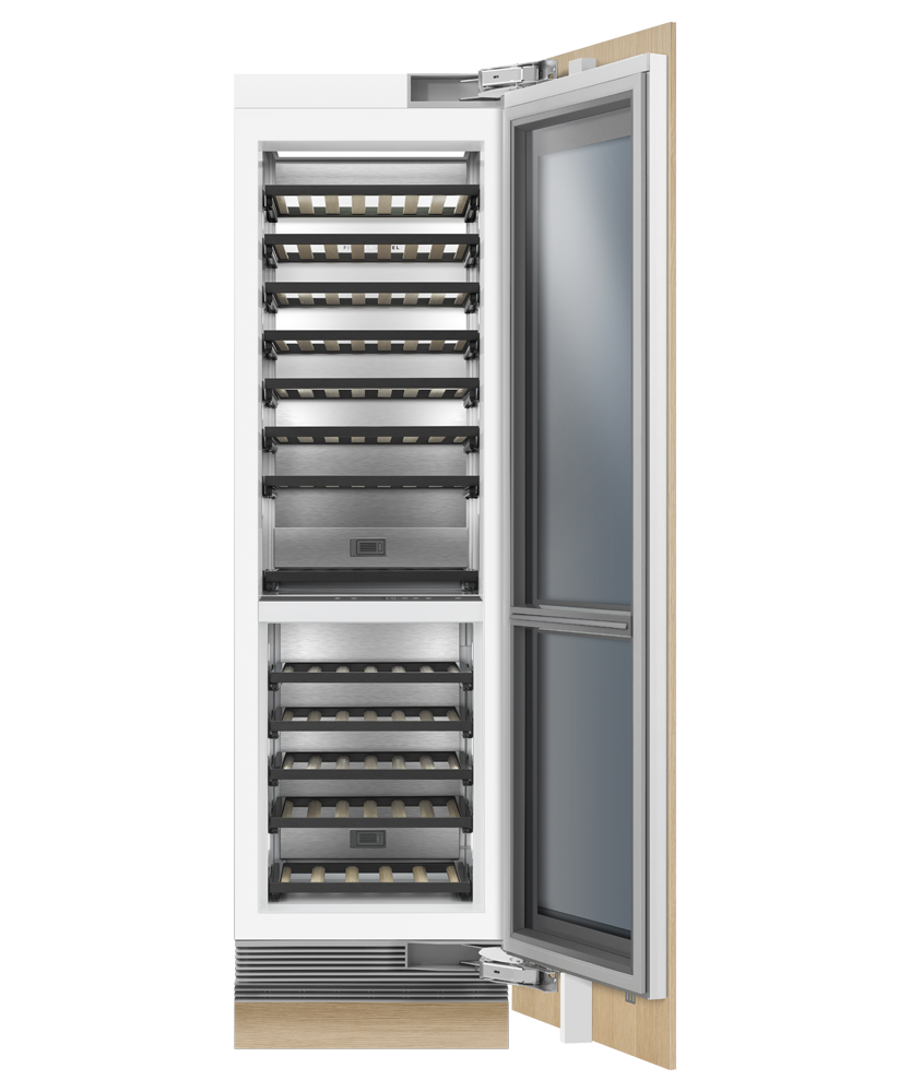Fisher & Paykel RS2484VR2K1 wine cabinet angled studio view