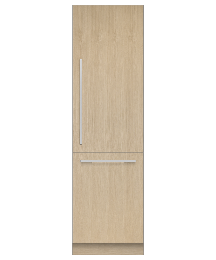 Fisher & Paykel RS2484WRUK1 24" Series 9 Integrated Column Refrigerator Freezer, Ice & Water, Panel Ready, Right Hinge - Front View