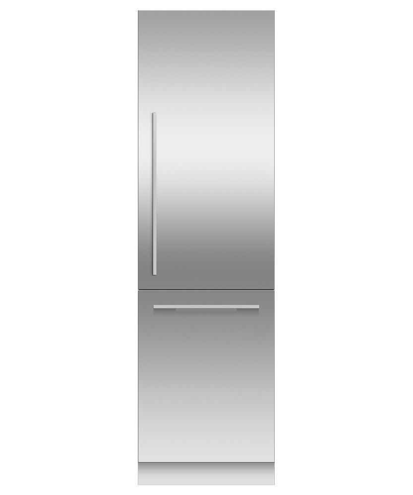 Fisher & Paykel RS2484WRUK1 24" Series 9 Integrated Column Refrigerator Freezer, Ice & Water, Panel Ready, Right Hinge - Front View