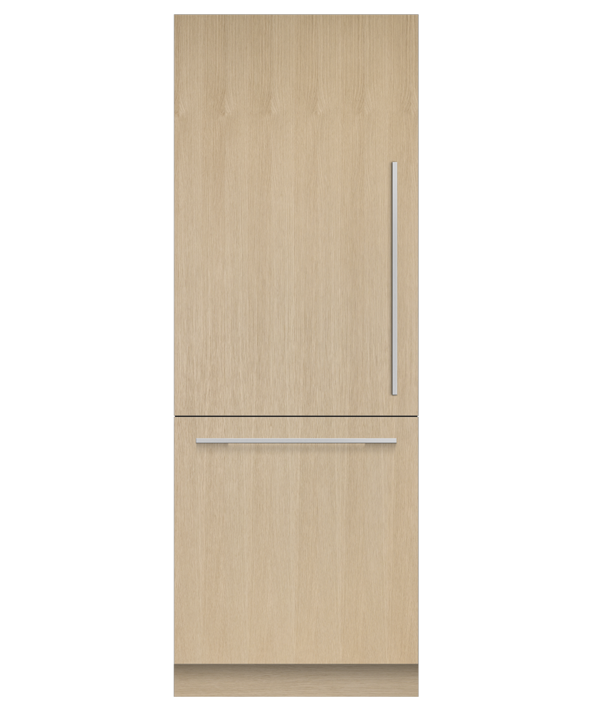 Fisher & Paykel RS3084WLUK1 30" Series 9 Integrated Column Refrigerator Freezer, Ice & Water, Panel Ready, Left Hinge - Front View