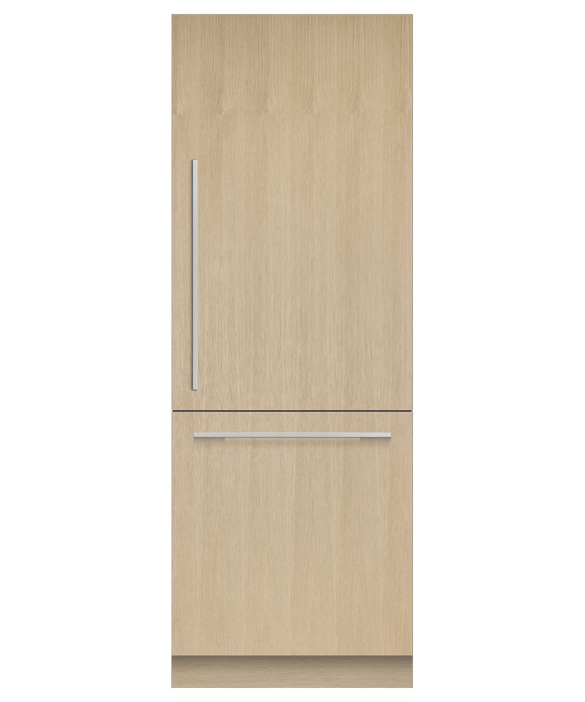 Fisher & Paykel RS3084WRUK1 30" Series 9 Integrated Column Refrigerator Freezer, Ice & Water, Panel Ready, Right Hinge - Front View