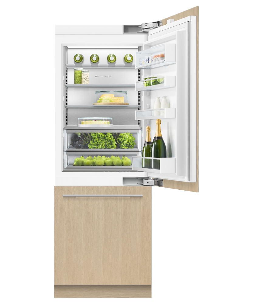 Fisher & Paykel RS3084WRUK1 30" Series 9 Integrated Column Refrigerator Freezer, Ice & Water, Panel Ready, Right Hinge - Detail View