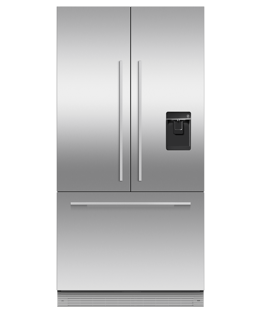 Fisher & Paykel 36 inch Series 7 Integrated French Door Refrigerator Freezer, panel ready, front view