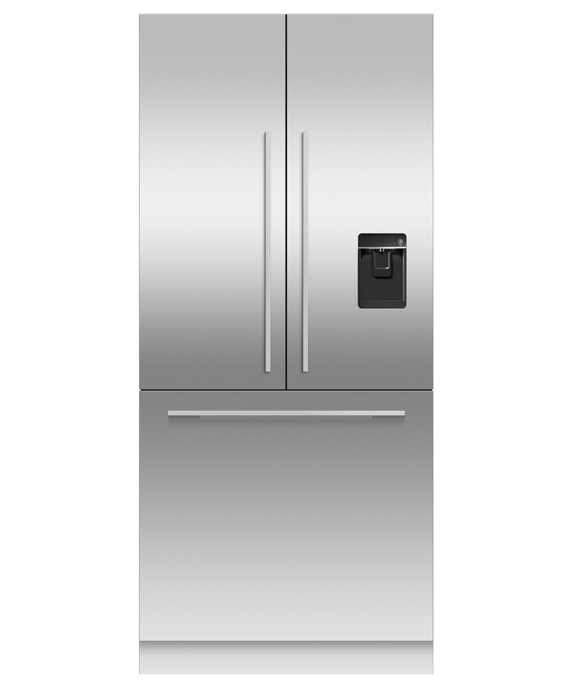 Fisher & Paykel 36 inch Series 7 Integrated French Door Refrigerator Freezer, panel ready, front view