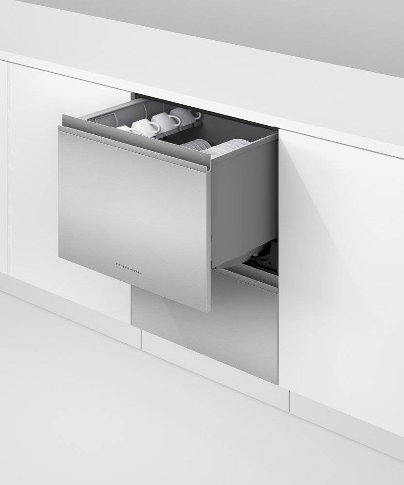 Fisher & Paykel DD24DT4NX9 Series 9 Contemporary Tall Double DishDrawer Dishwasher, Stainless Steel - Image 5