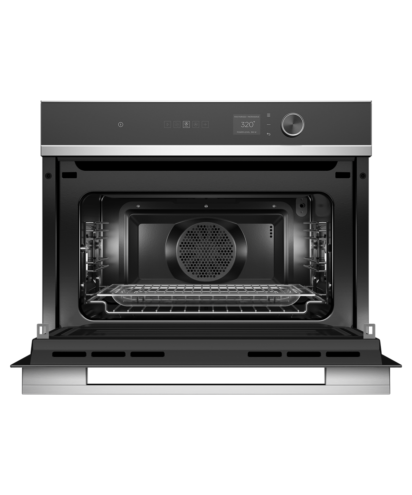 Fisher & Paykel OM24NDLX1 Contemporary Compact Convection-Speed Oven - Angle View