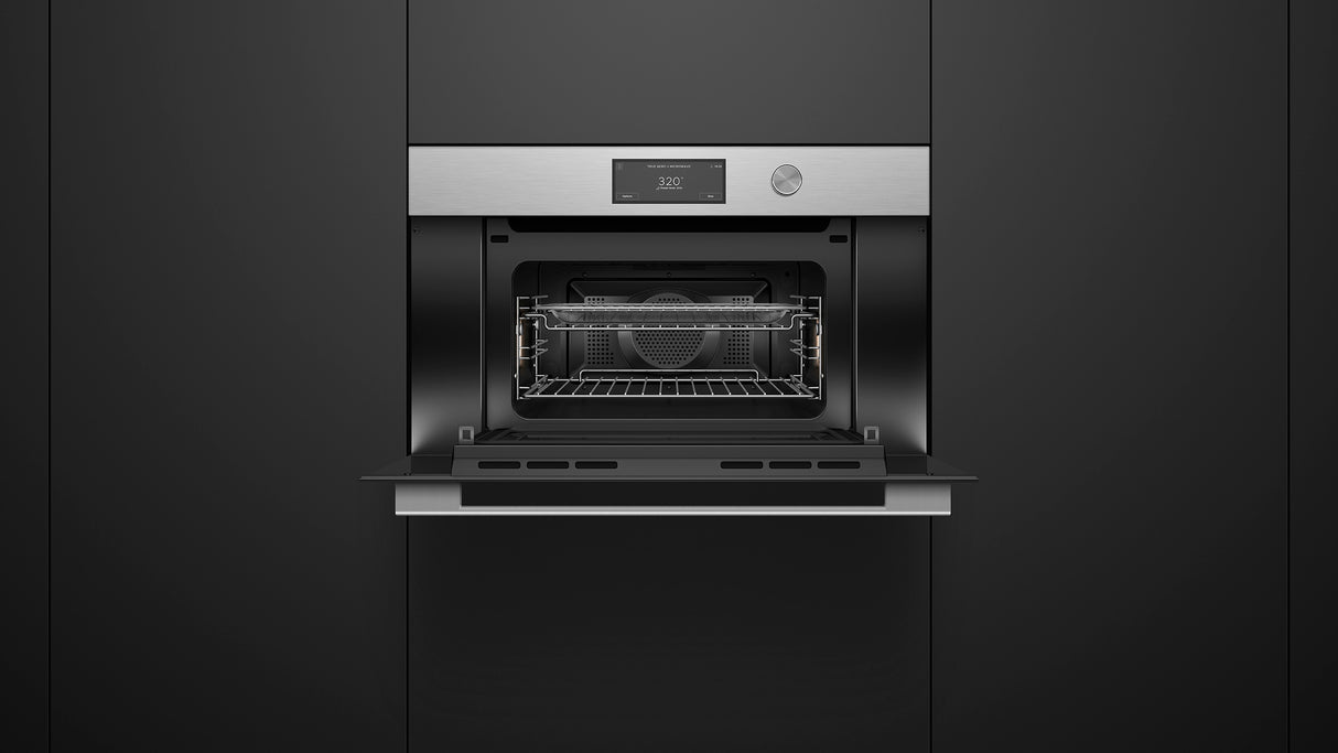 Fisher & Paykel OM30NCUDX3 Convection-Speed Oven Installed - Detail View