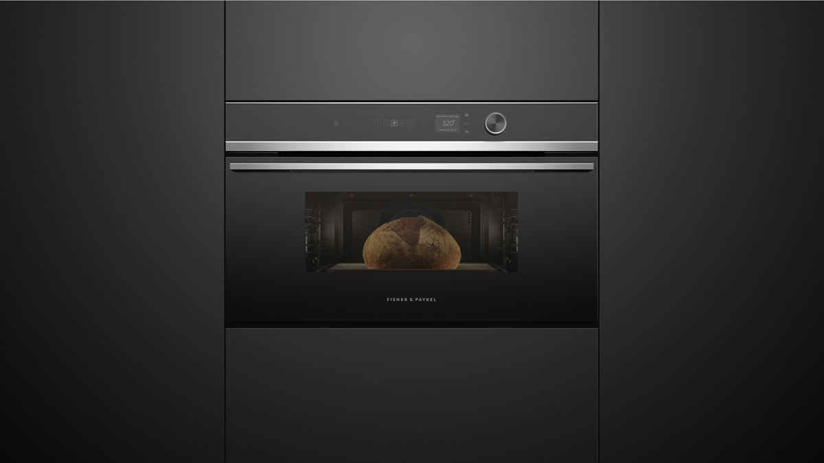 Fisher & Paykel OM30NDLX1 Contemporary Compact Convection-Speed Oven with bread