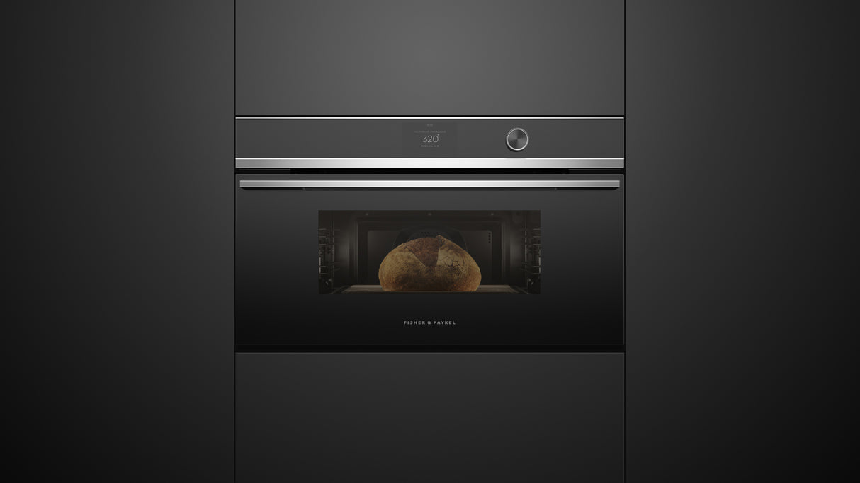 Fisher & Paykel OM30NDTDX1 Contemporary Compact Convection-Speed Oven with bread