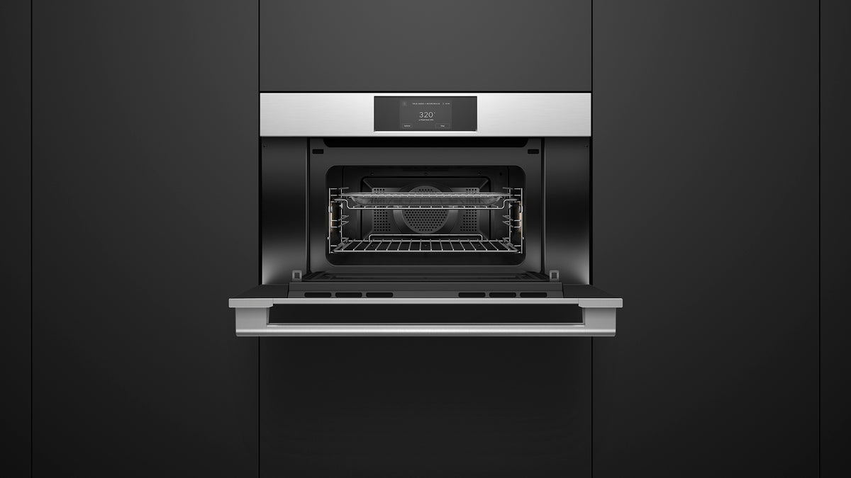 Fisher & Paykel OM30NPTX3 Convection-Speed Oven Installed - Detail View