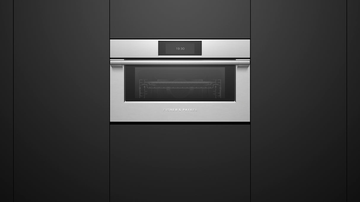 Fisher & Paykel OM30NPUX3 Convection-Speed Oven Installed - Alternate View