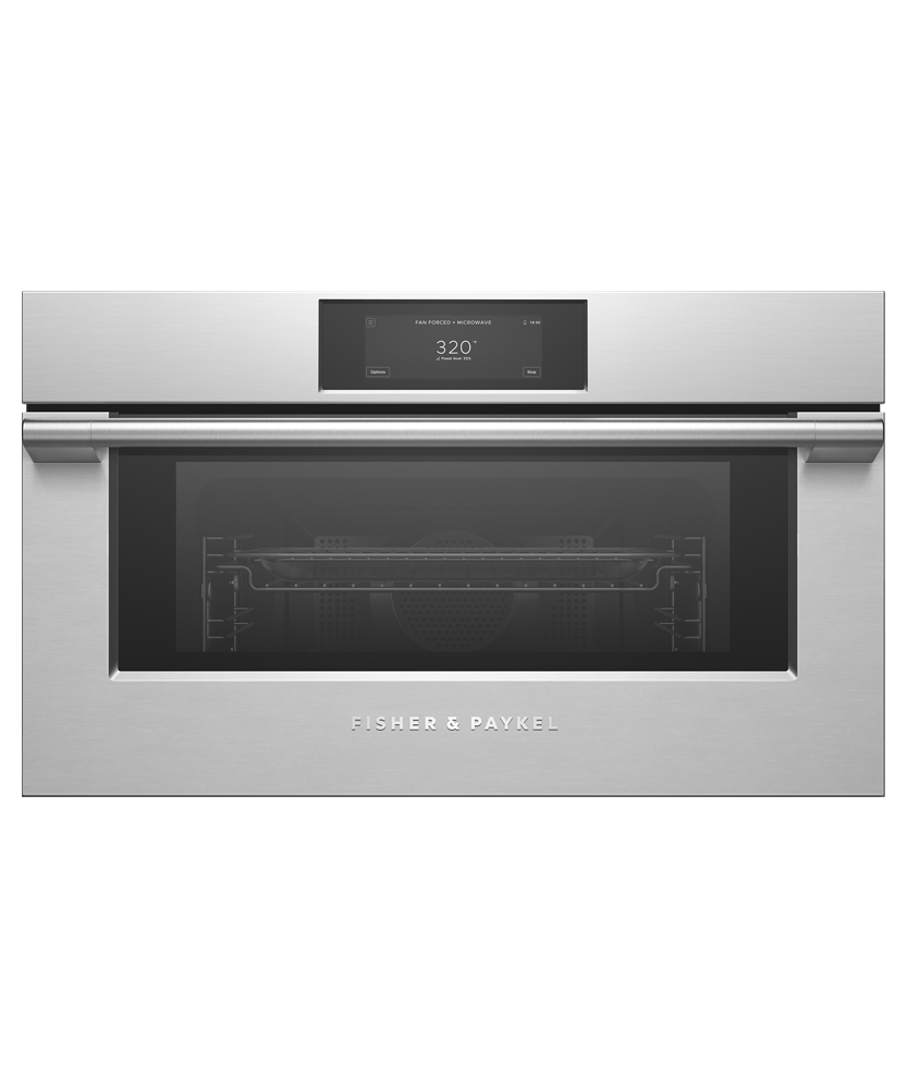 Fisher & Paykel OM30NPUX3 30-inch Professional Compact Convection-Speed Oven - Front View