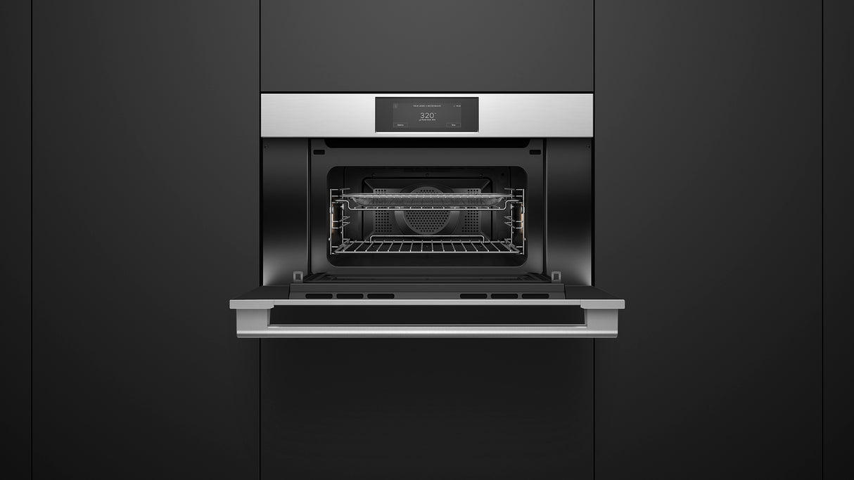Fisher & Paykel OM30NPUX3 Convection-Speed Oven Installed - Detail View