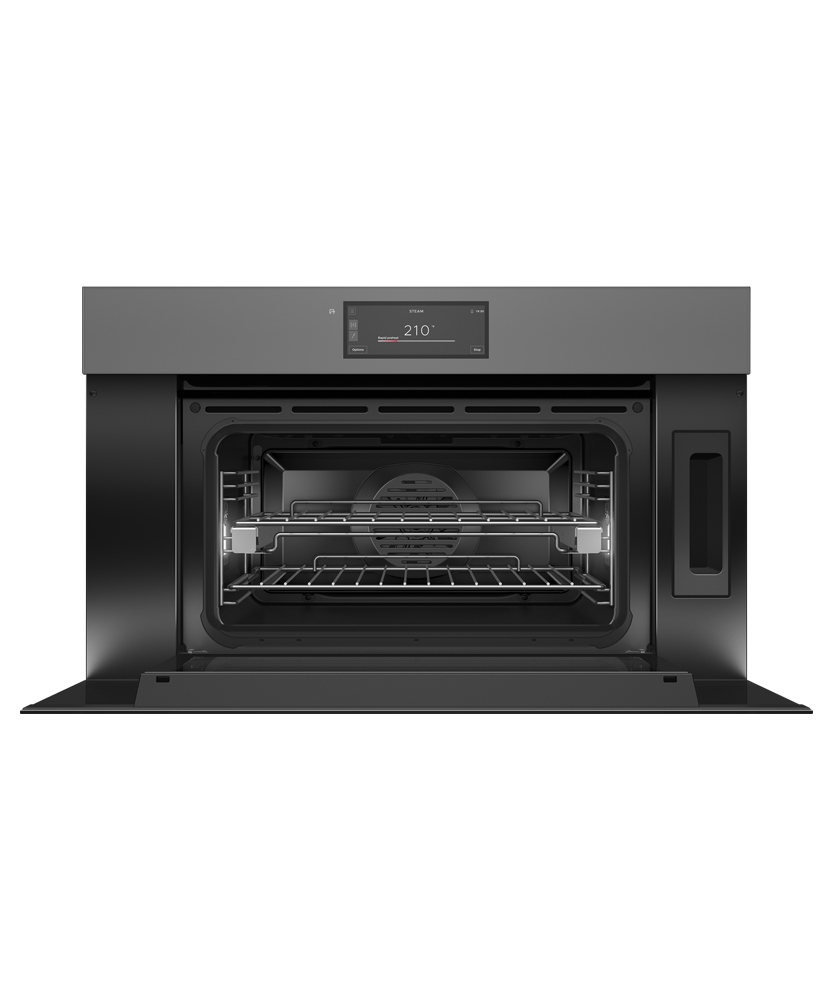Fisher & Paykel OS30NMUNG3 Minimal Handleless Compact Combi-Steam Oven - angled view