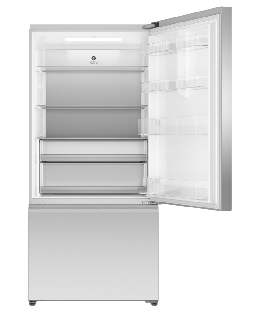 Fisher & Paykel RF178WRNX1 refrigerator angled studio view
