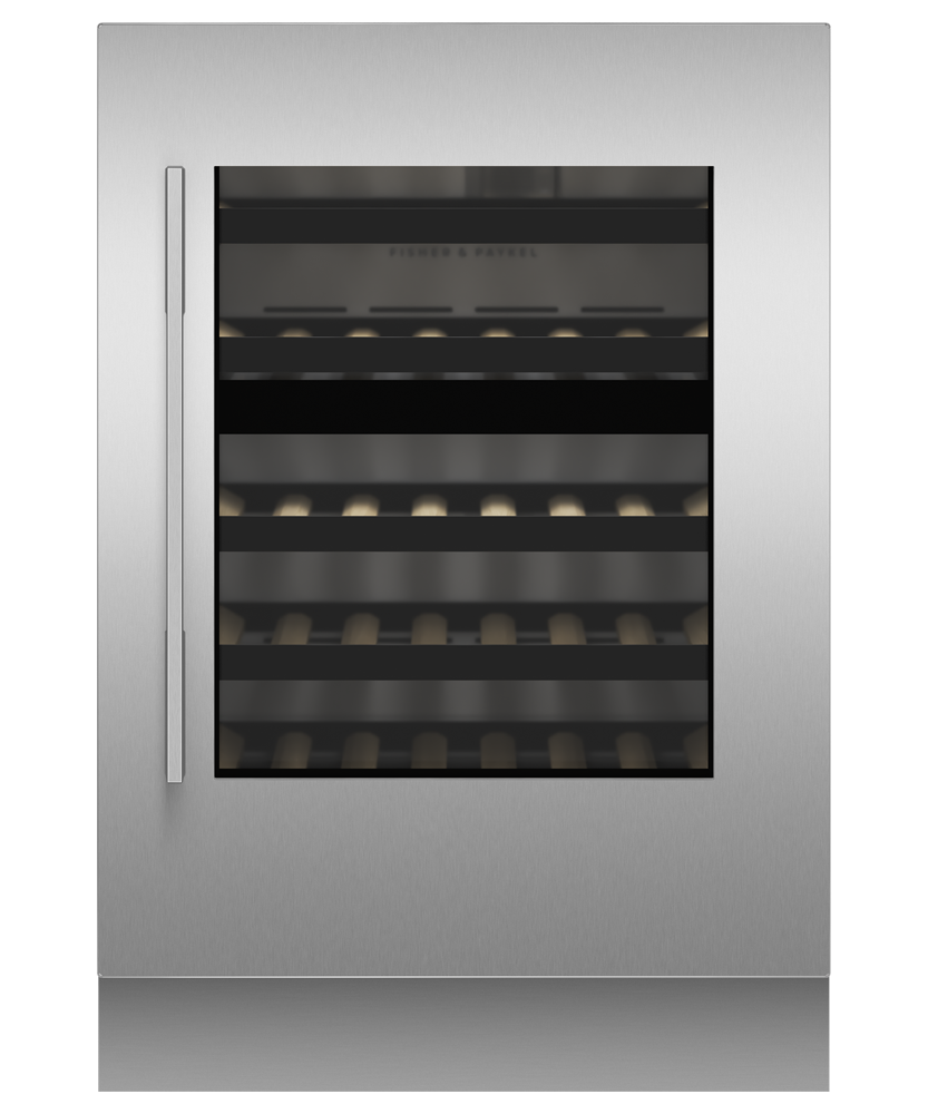 Fisher & Paykel RS2435V2RT1 Integrated Wine Cabinet with stainless steel door panel