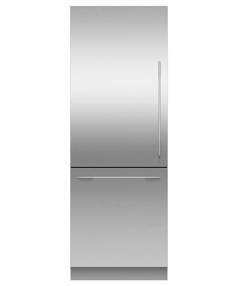 Fisher & Paykel RS3084WLUE1 30" Series 11 Integrated Column Refrigerator Freezer, Ice & Water, Panel Ready, Left Hinge - Front View