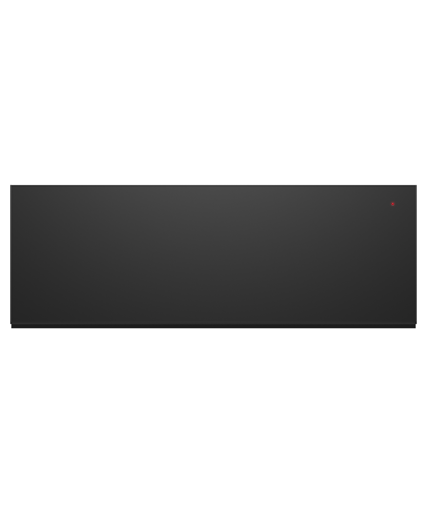 Fisher & Paykel WB30SMB3 30-inch Minimal Warming Drawer Black Glass - Front View