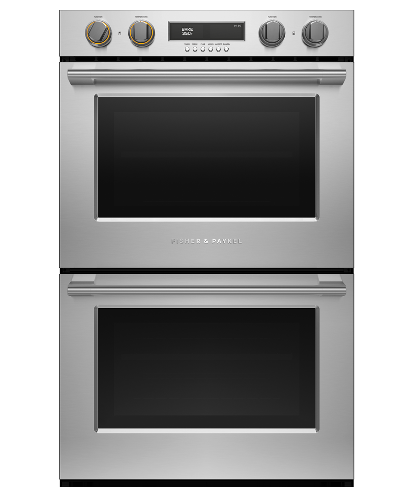 Fisher & Paykel WODV3-30 30" Series 7 Professional Self-Cleaning Double Oven, 10 Function - Front View