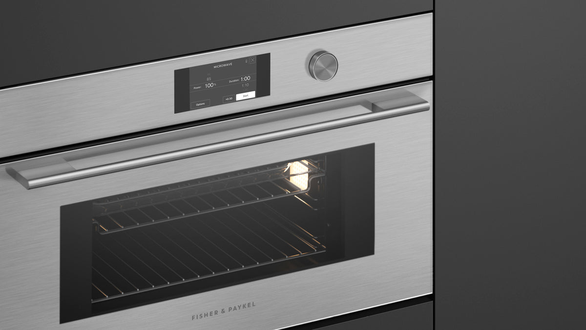 Fisher & Paykel OM30NCTDX3 Quickstart Microwave Touchscreen UI