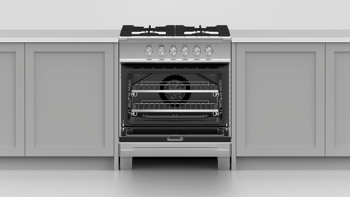 Fisher & Paykel OR30SCG4X1 range in kitchen setting