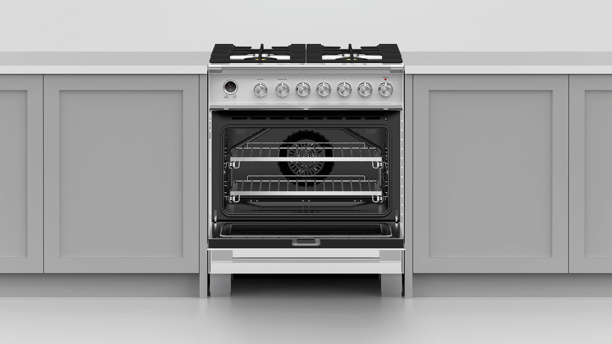 Fisher & Paykel OR30SCG6W1 30-inch Classic Dual Fuel Range, White - Image 7