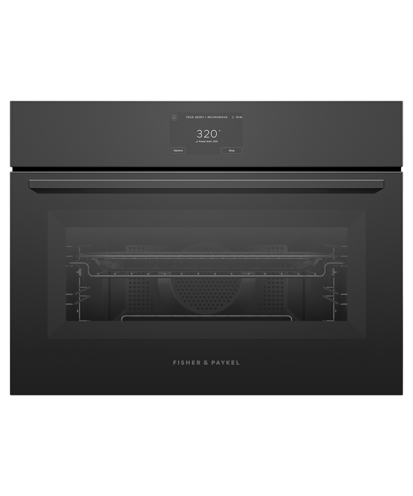 Fisher & Paykel OM24NMTB5 24-inch Minimal Convection-Speed Oven - Front View