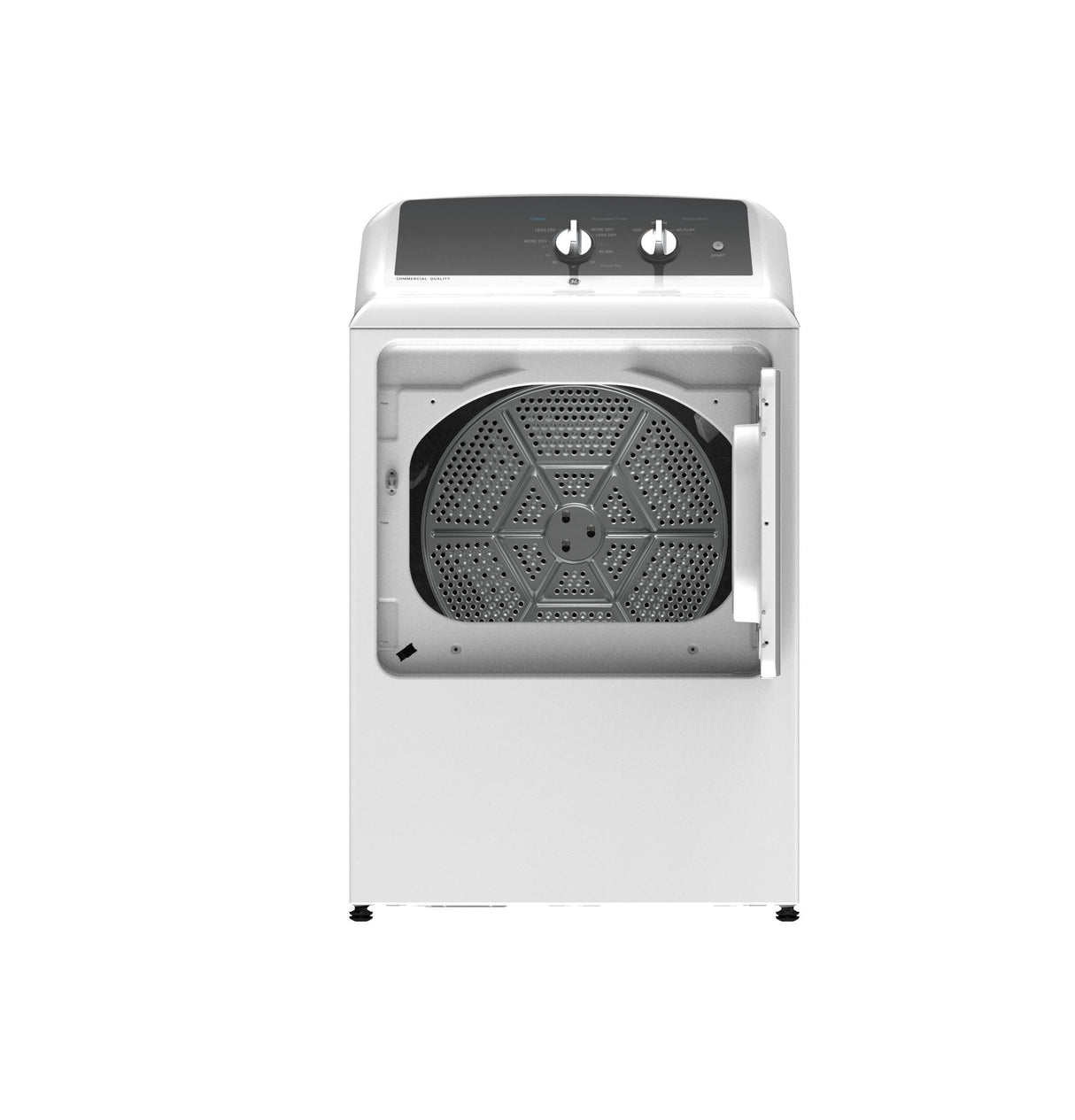 GE 6.2 cu. ft. Capacity Gas Dryer with Up To 120 ft. Venting​ and 5-yr Limited Warranty​ - (GTX52GASPWB)