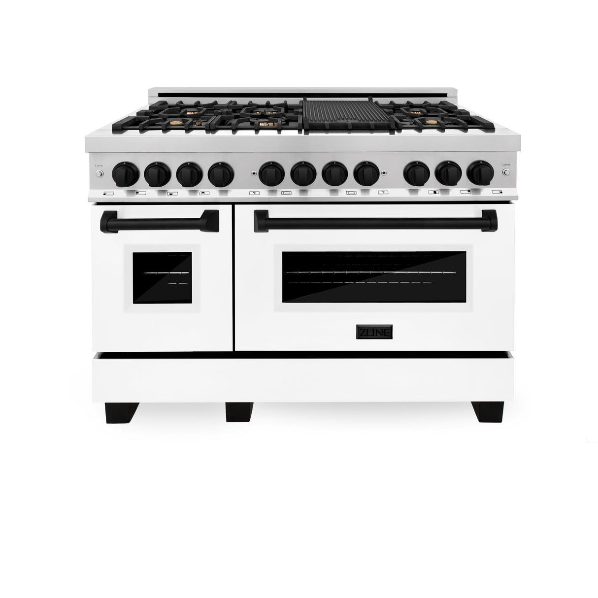 ZLINE RAZ-WM-48-MB Dual Fuel Range in Stainless Steel - image 5