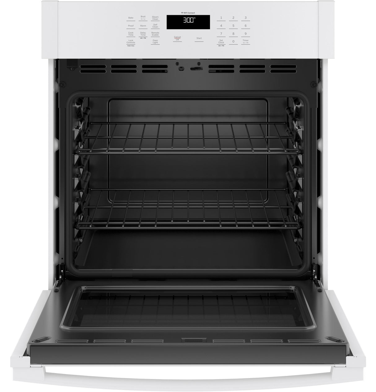 GE JKS3000DNWW - 27 in. 4.3 cu. ft. Smart Electric Single Wall Oven - White