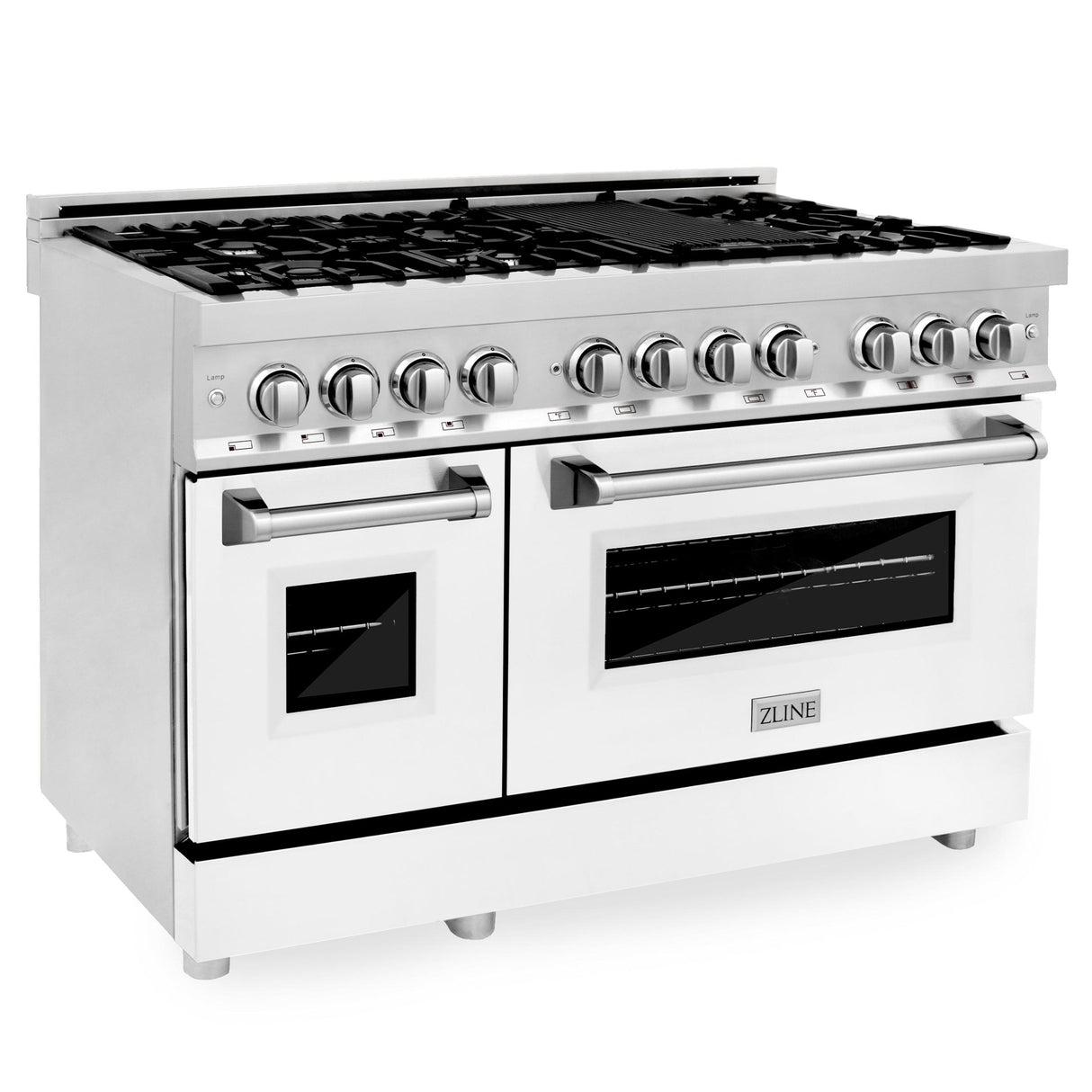 ZLINE RA-WM-48 Dual Fuel Range in White - image 1
