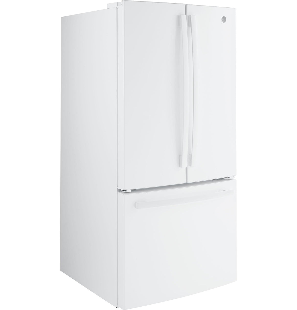 GE GWE19JGLWW - 33 in. 18.6 cu. ft. Counter Depth French Door Refrigerator with Internal Water Dispenser - White