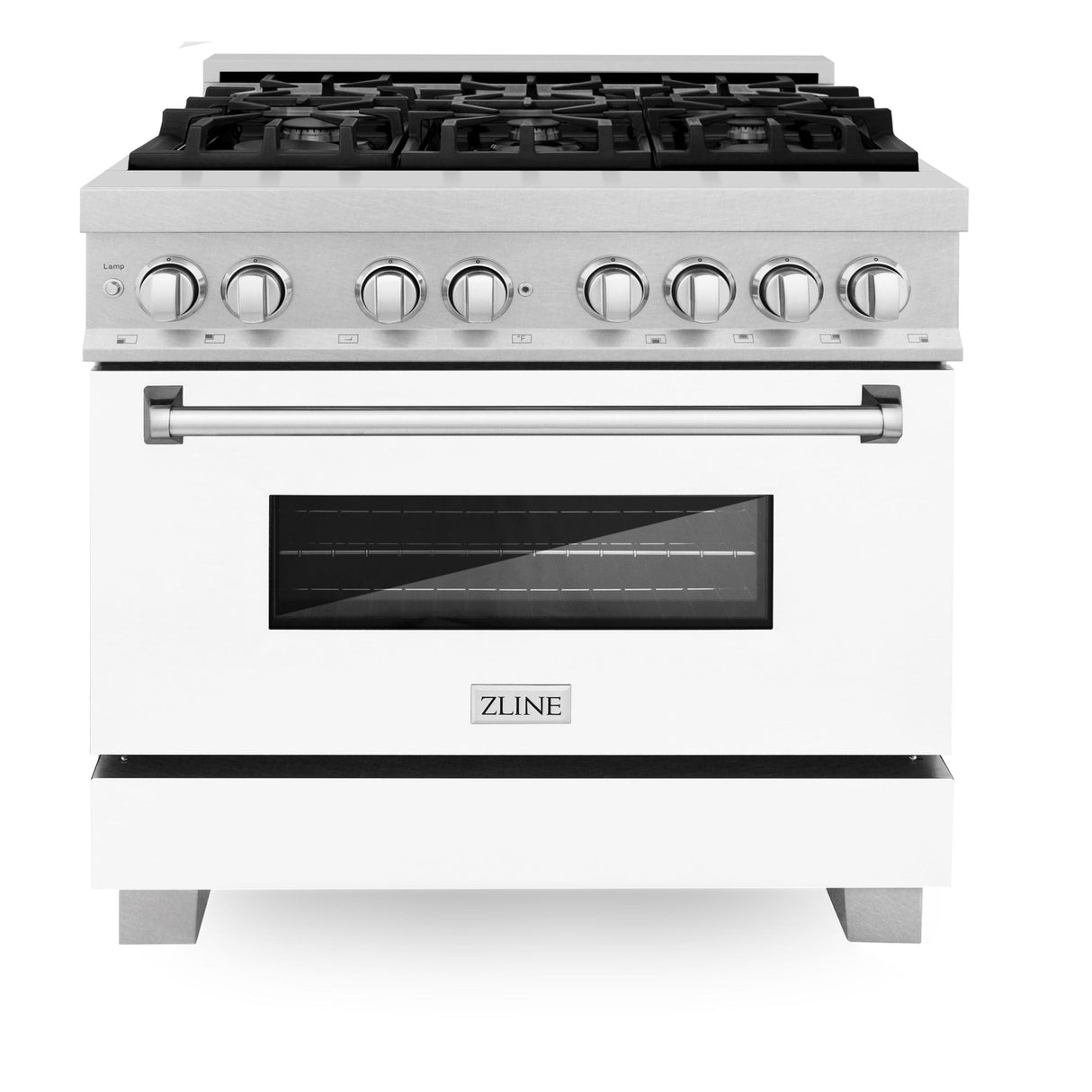 ZLINE 36 in. Professional Dual Fuel Range White Matte