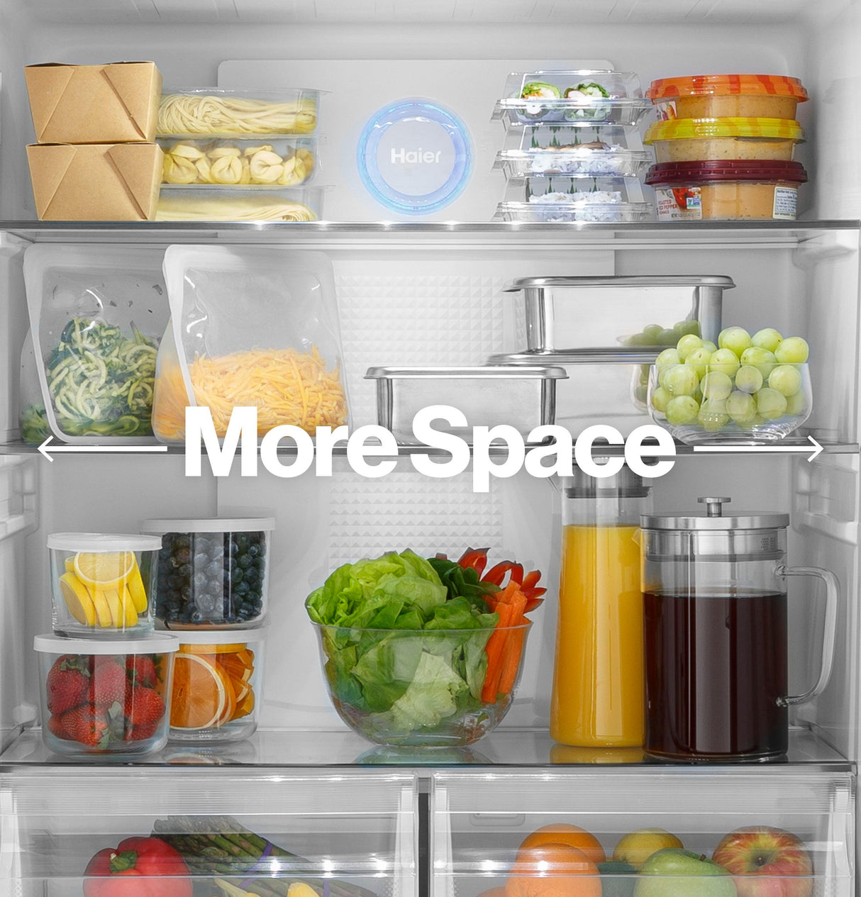 Haier ENERGY STAR(R) 16.8 Cu. Ft. Quad Door Refrigerator - (QHE16HYPFS)