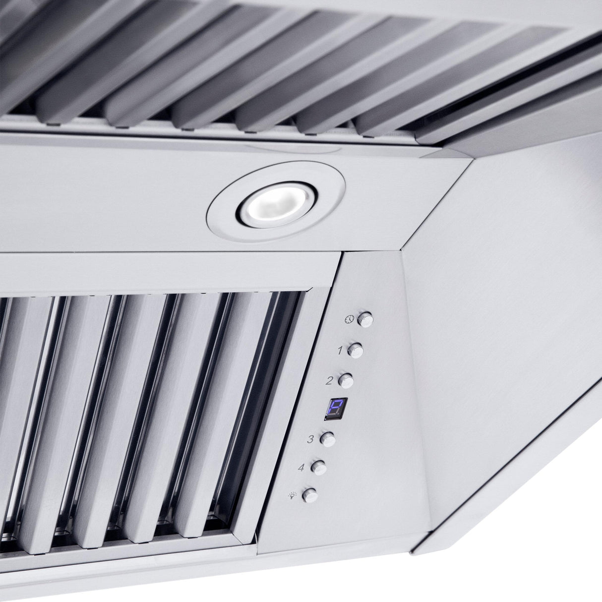 ZLINE Professional Convertible Vent Wall Mount Range Hood in Stainless Steel with Crown Molding (587CRN) - (587CRN48)