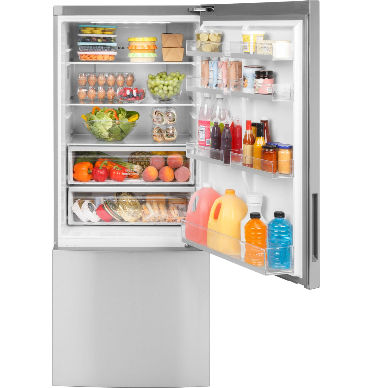 Haier ENERGY STAR(R) 15 Cu. Ft. Bottom Freezer Refrigerator - (HRB15N3BGS)