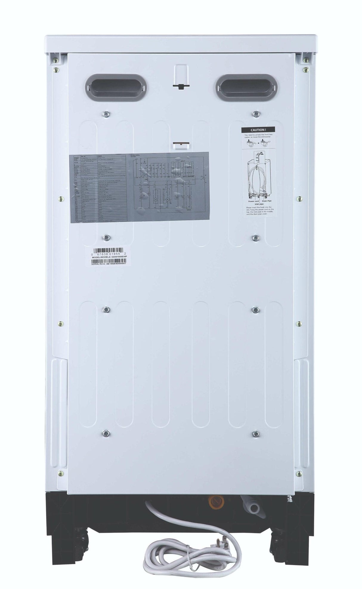 Danby 18" Wide Portable Dishwasher in White - (DDW1805EWP)