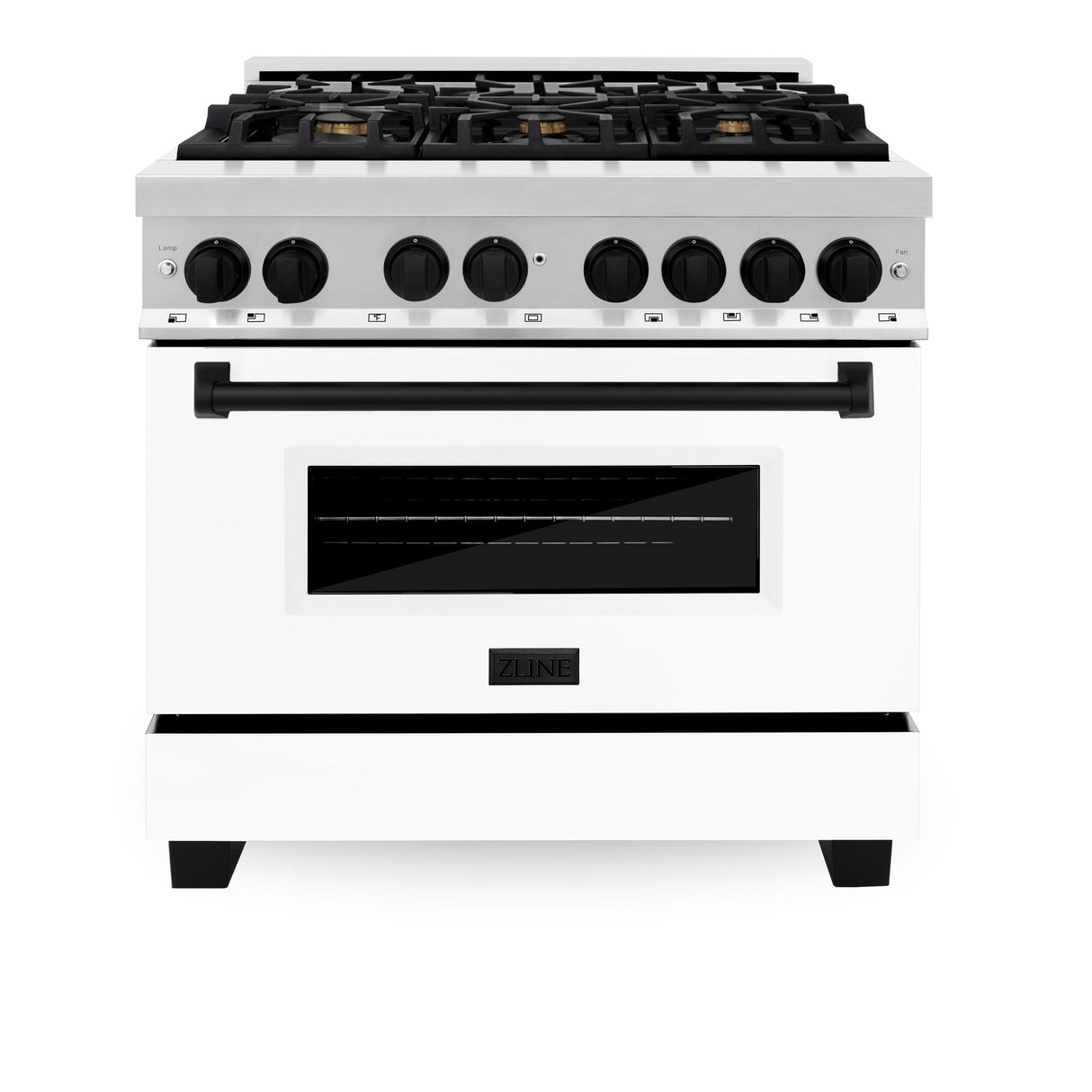 ZLINE RAZ-WM-36-MB Dual Fuel Range in Stainless Steel - image 1