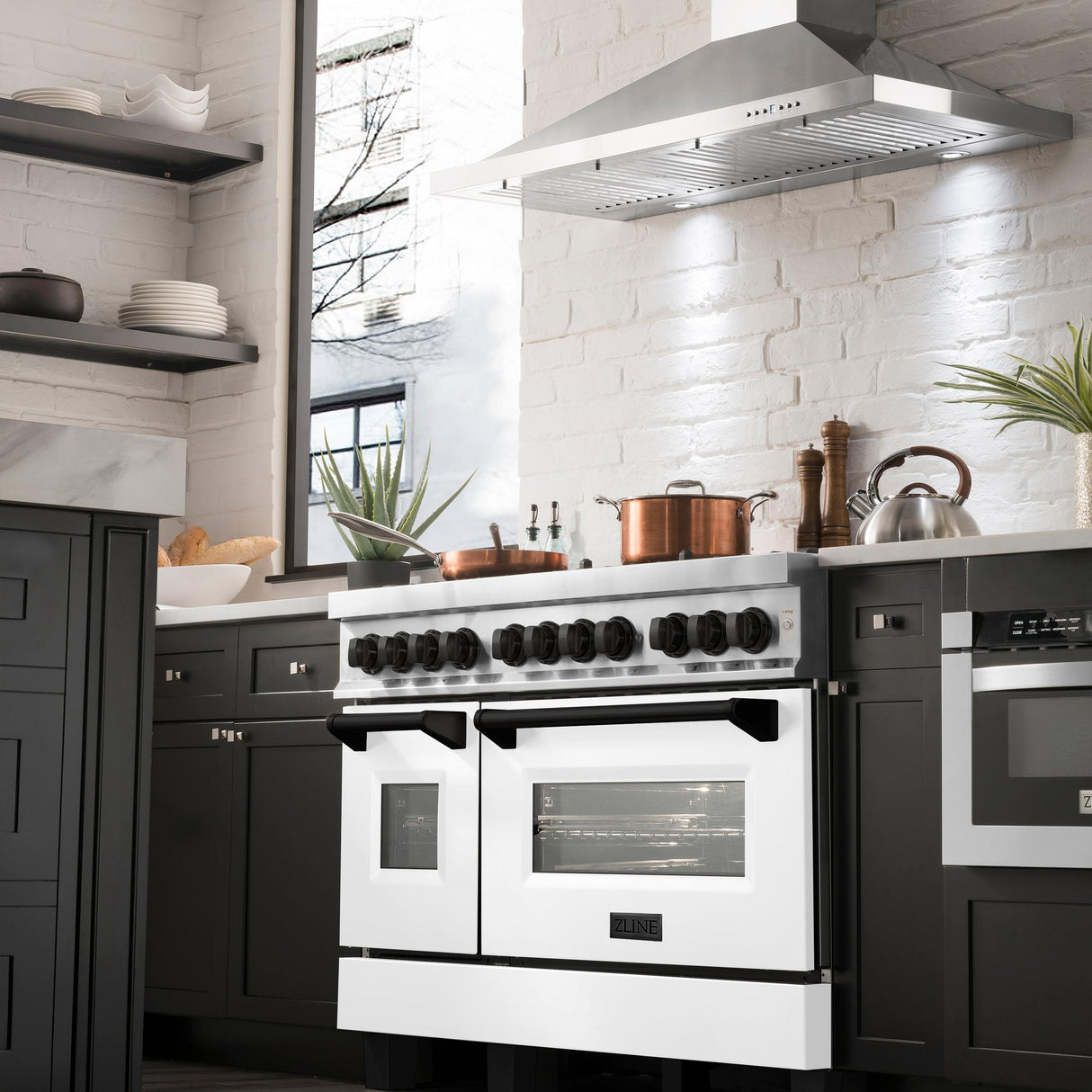 ZLINE RAZ-WM-48-MB Dual Fuel Range in Stainless Steel - image 23