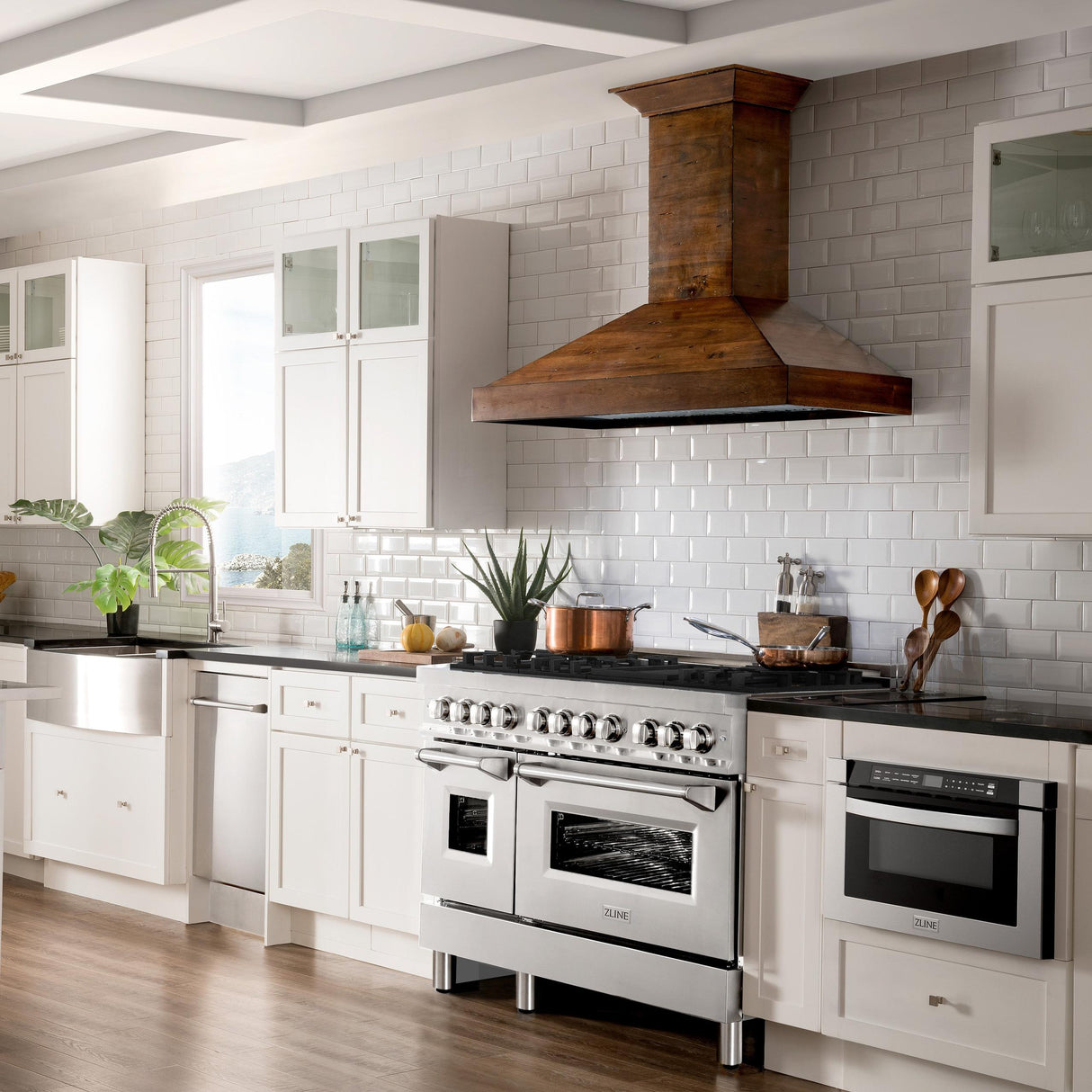 ZLINE 48 in. Dual Fuel Range with Gas Stove and Electric Oven