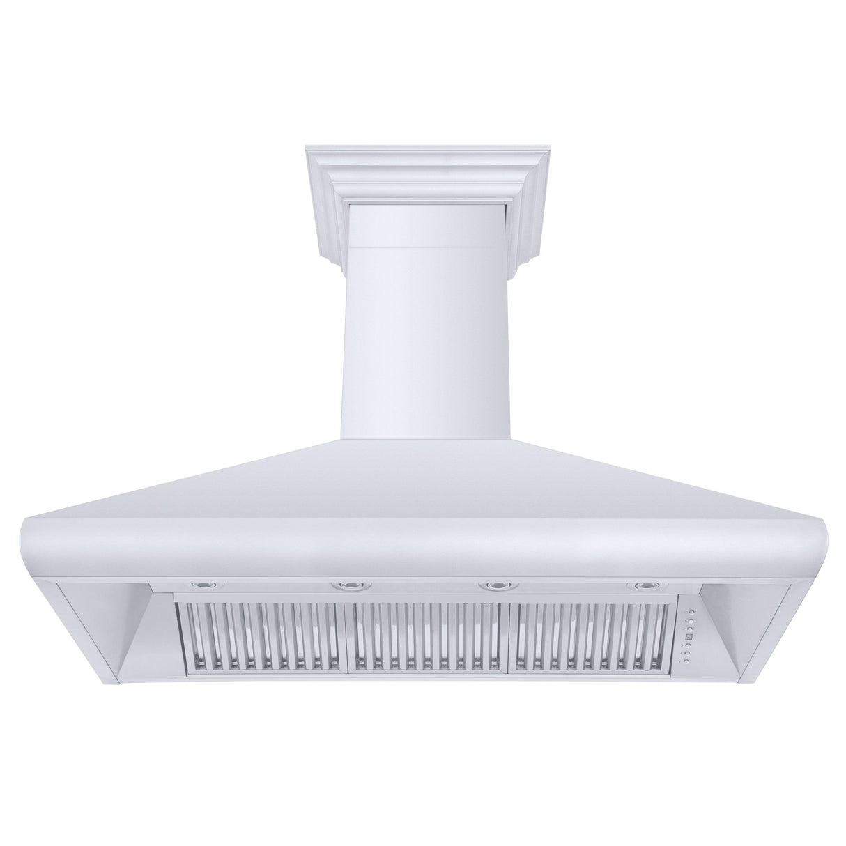 ZLINE Professional Convertible Vent Wall Mount Range Hood in Stainless Steel with Crown Molding (587CRN) - (587CRN48)