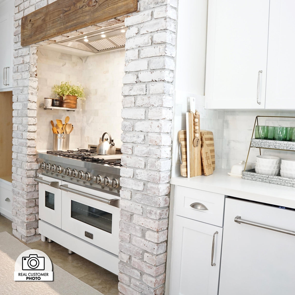 ZLINE RA-WM-48 Dual Fuel Range in White - image 4