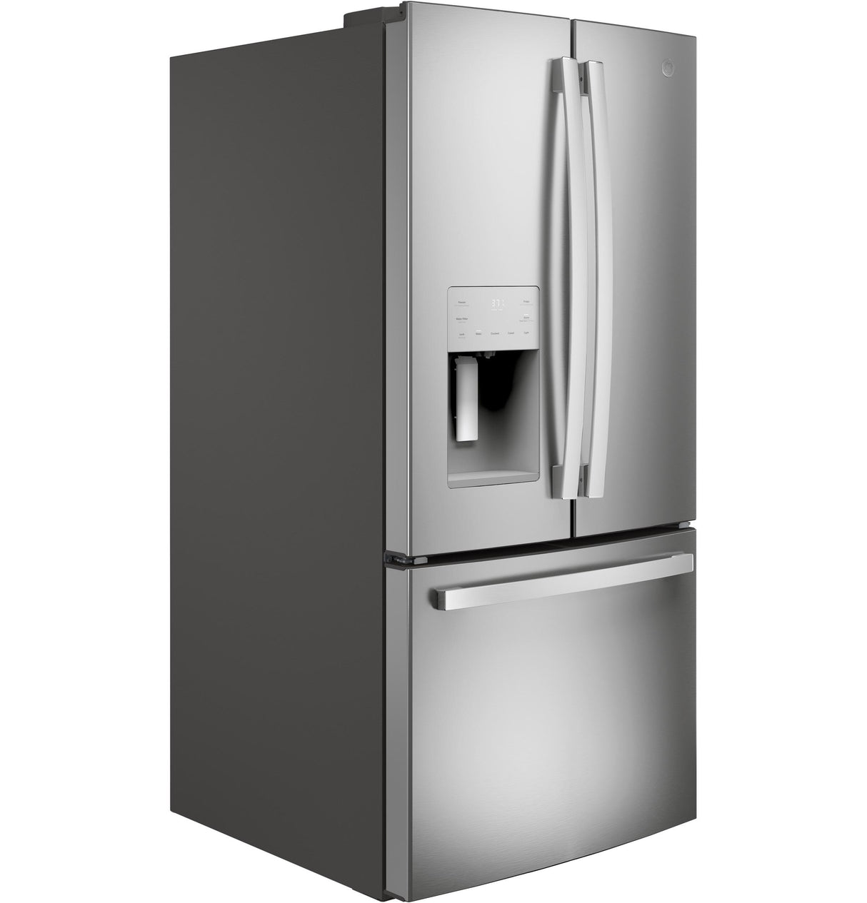 GE GFE24JYKFS - 33 in. 23.6 cu. ft. French Door Refrigerator with Ice & Water Dispenser - Fingerprint Resistant Stainless
