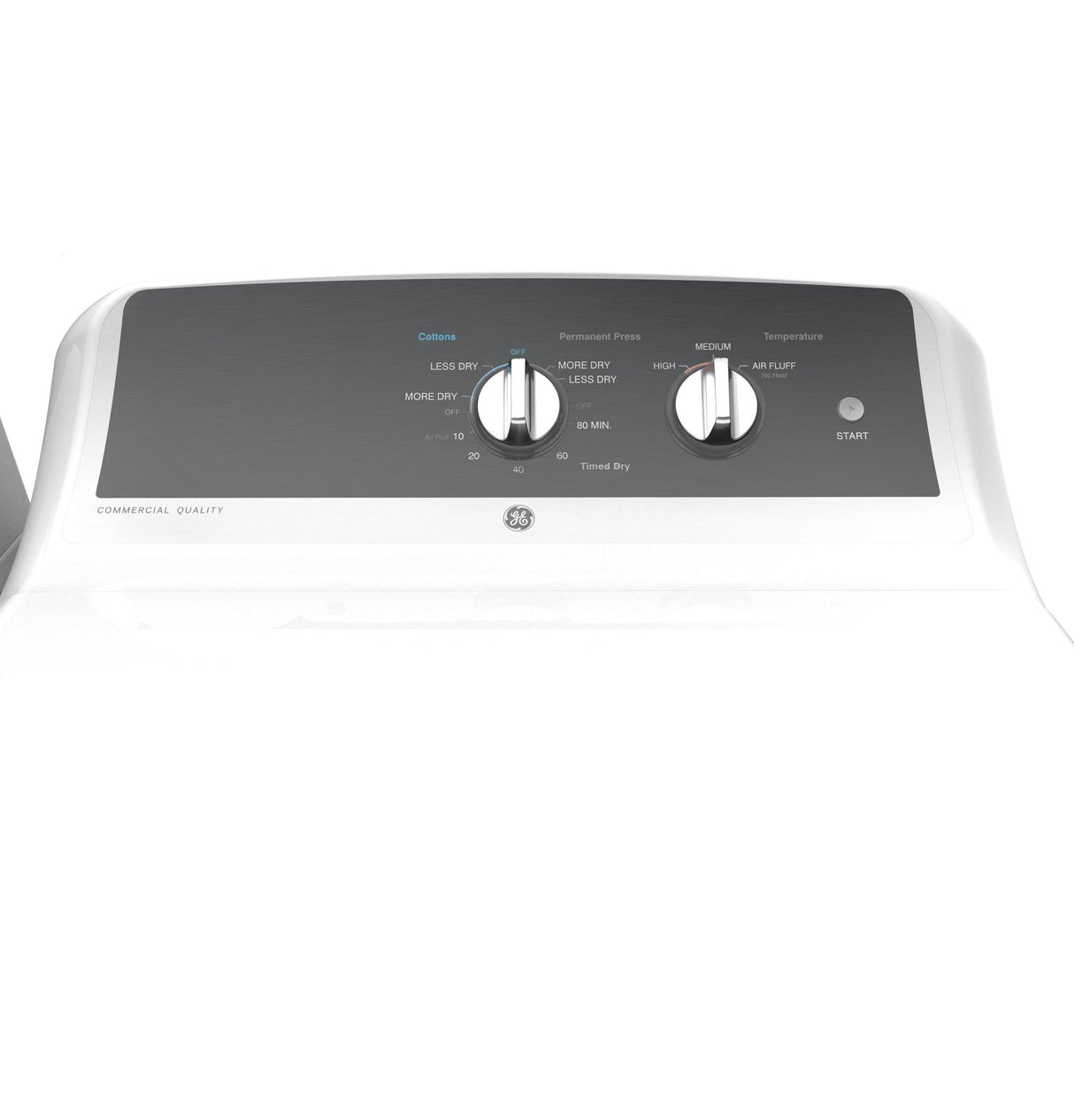 GE 6.2 cu. ft. Capacity Electric Dryer with Up To 120 ft. Venting​ and 5-yr Limited Warranty​ - (GTX52EASPWB)