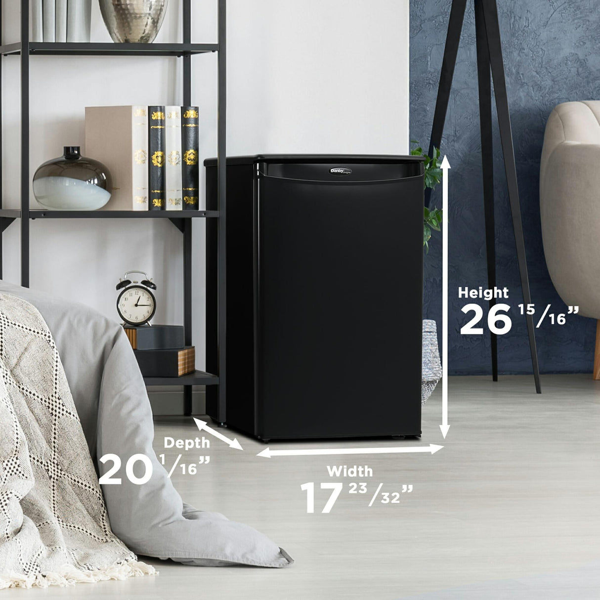 Danby 2.6 cu. ft. Compact Fridge in Black - (DAR026A1BDD)