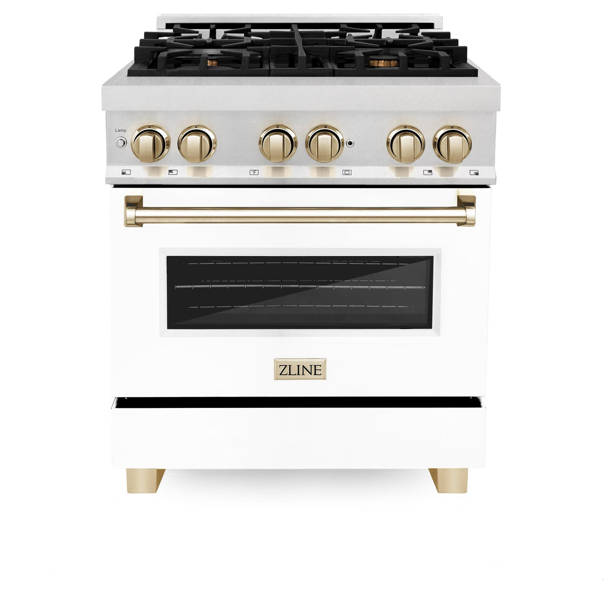 ZLINE RASZ-WM-30-G Dual Fuel Range in DuraSnow Stainless Steel - image 1
