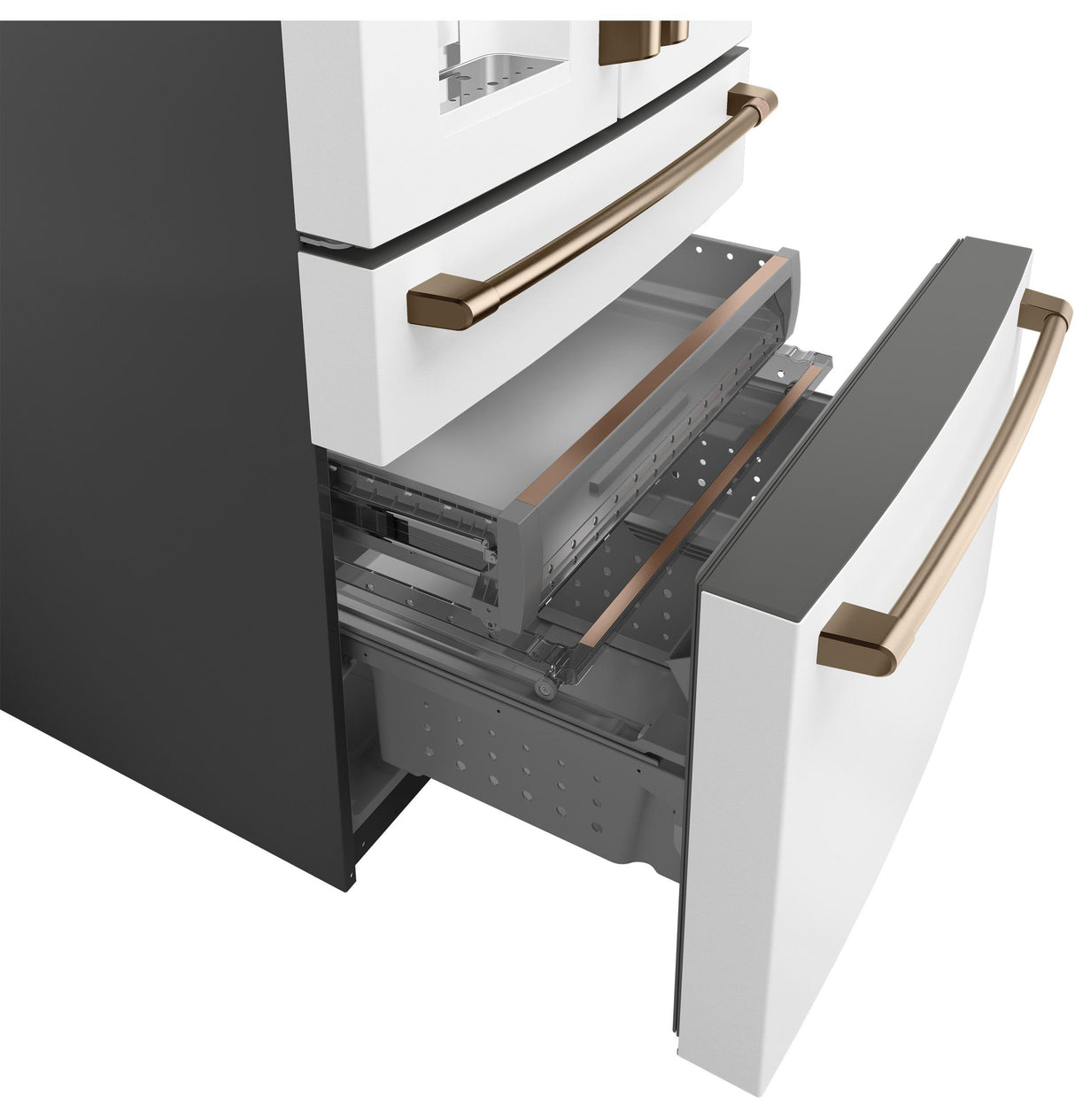 Caf(eback)(TM) ENERGY STAR(R) 27.8 Cu. Ft. Smart 4-Door French-Door Refrigerator - (CVE28DP4NW2)