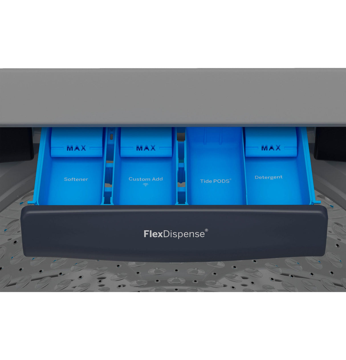 GE Profile(TM) ENERGY STAR(R) 5.4 cu. ft. Capacity Washer with Smarter Wash Technology and FlexDispense(TM) - (PTW900BPTRS)