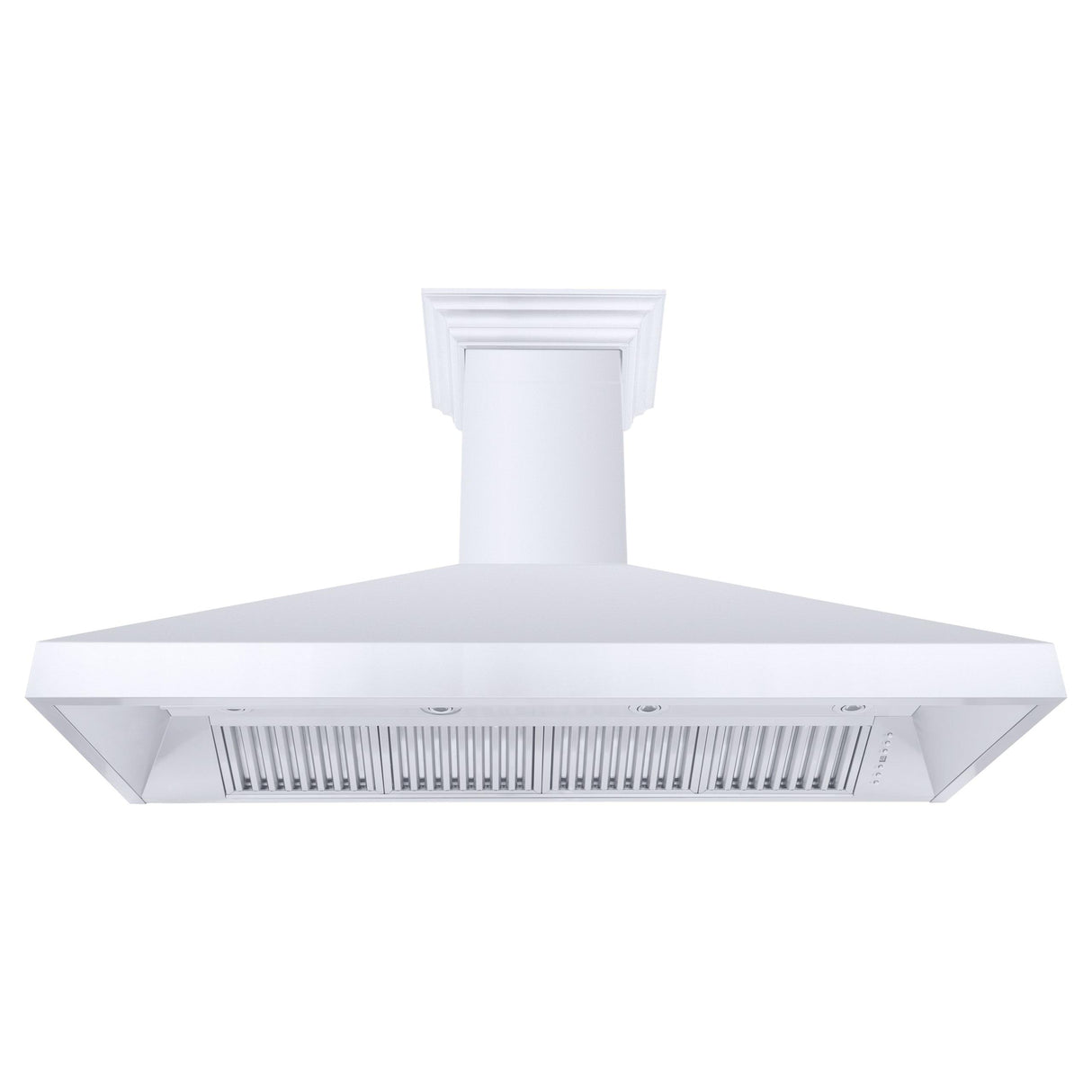 ZLINE Professional Convertible Vent Wall Mount Range Hood in Stainless Steel with Crown Molding (587CRN) - (597CRN60)